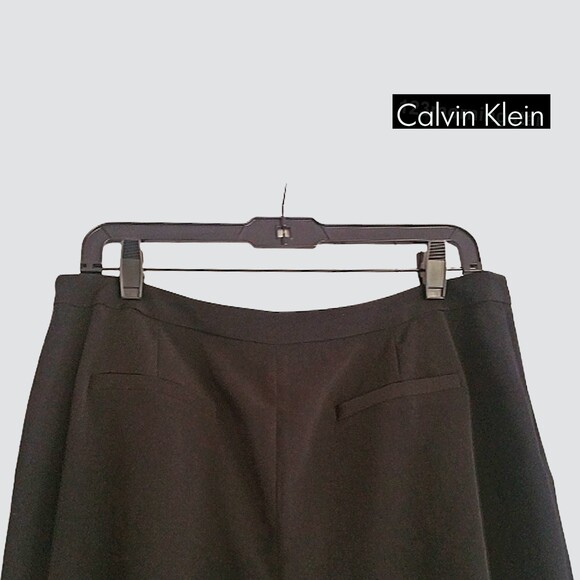 CALVIN KLEIN NEW Pleated Front Slant Pockets Wide Leg Culottes Pant 10 - Picture 10 of 12